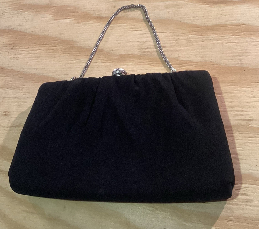 Vintage Black Formal Clutch, Vintage fashion, Accessories